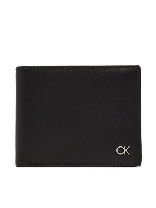 Calvin Klein Calvin Klein Velika moška denarnica Metal Ck Bifold 5Cc K50K512294 Črna