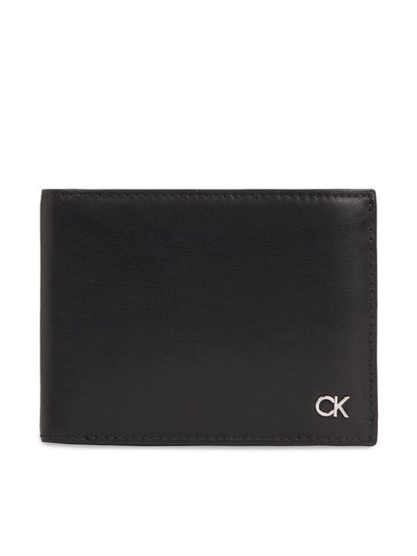 Calvin Klein Calvin Klein Velika moška denarnica Metal Ck K50K511689 Črna