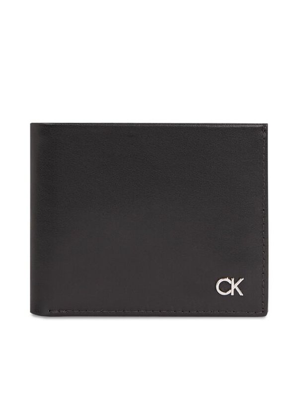 Calvin Klein Calvin Klein Velika moška denarnica Metal Ck K50K511693 Črna