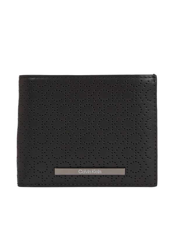 Calvin Klein Calvin Klein Velika moška denarnica Modern Bar Bifold 5Cc W/Coin K50K511835 Črna