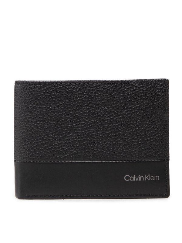 Calvin Klein Calvin Klein Velika moška denarnica Subtle Mix Bifold 5Cc W/Coin L K50K509180 Črna