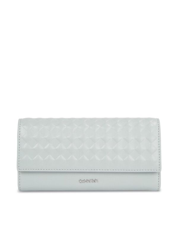 Calvin Klein Calvin Klein Velika ženska denarnica Calvin Mini Quilt K60K611895 Siva