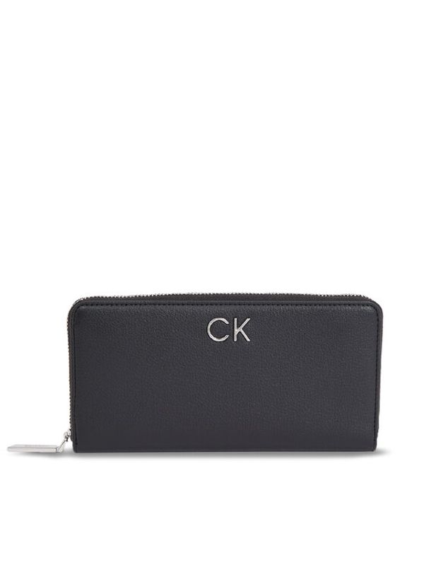 Calvin Klein Calvin Klein Velika ženska denarnica Ck Daily Large Zip Around Wallet K60K611778 Črna