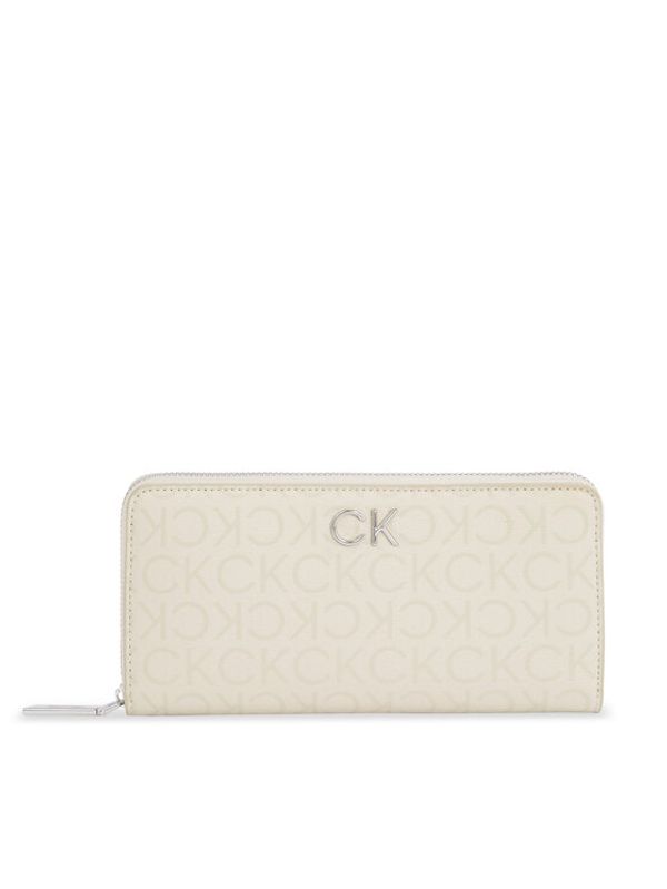 Calvin Klein Calvin Klein Velika ženska denarnica Ck Daily Lg Z/A Wallet_Epi Mono K60K611771 Bež