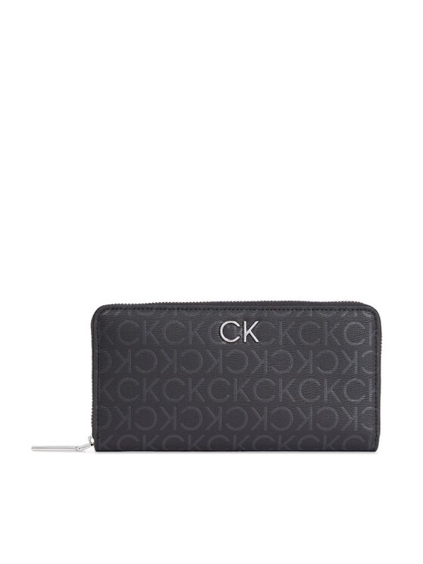 Calvin Klein Calvin Klein Velika ženska denarnica Ck Daily Lg Z/A Wallet_Epi Mono K60K611771 Črna