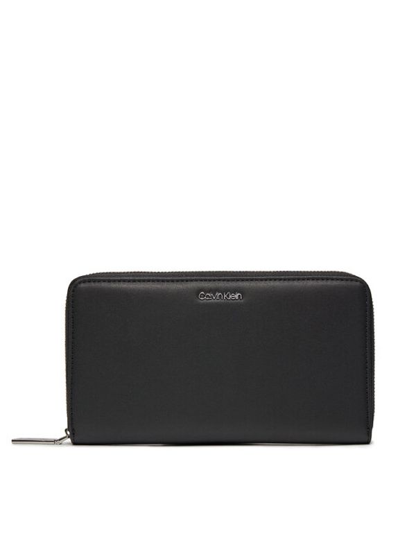 Calvin Klein Calvin Klein Velika ženska denarnica Ck Must Xl Zip Around Wallet K60K611936 Črna