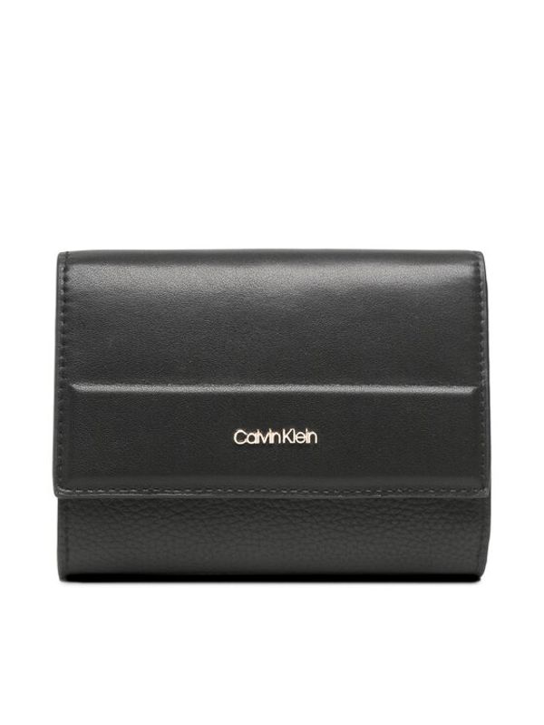 Calvin Klein Calvin Klein Velika ženska denarnica Daily Dressed Trifold Wallet Md K60K610484 Črna