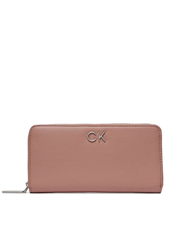 Calvin Klein Calvin Klein Velika ženska denarnica Re-Lock Z/A Wallet Lg K60K609699 Roza