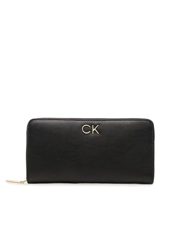 Calvin Klein Calvin Klein Velika ženska denarnica Re-Lock Z/A Wallet Lg Pbl K60K610967 Črna