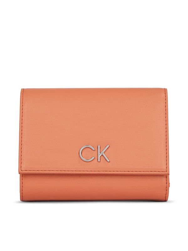 Calvin Klein Calvin Klein Ženska denarnica Re-Lock Trifold Md K60K608994 Rjava