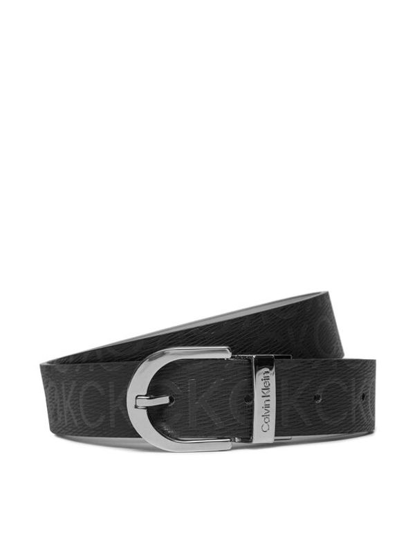 Calvin Klein Calvin Klein Ženski pas Ck Reversible Belt 3.0 Epi Mono K60K609981 Črna