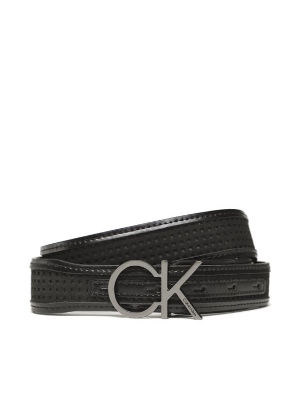 Calvin Klein Calvin Klein Ženski pas Re-Lock Insert 3 Cm Perf Belt K60K610497 Črna