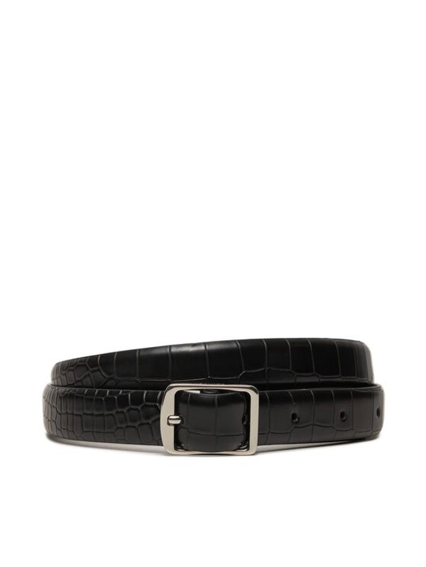 Calvin Klein Calvin Klein Ženski pas Slim Sqr Buckle Belt 2.0 K60K612632 Črna