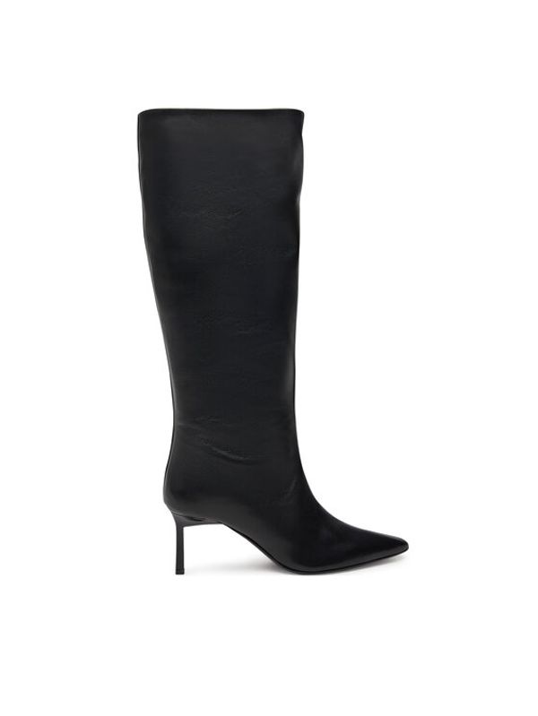 Calvin Klein Calvin Klein Zimski škornji Heel Knee Boot 70 Lth HW0HW02162 Črna