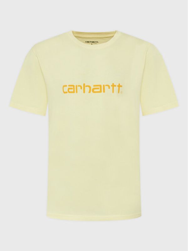 Carhartt WIP Carhartt WIP Majica Script I031047 Rumena Regular Fit