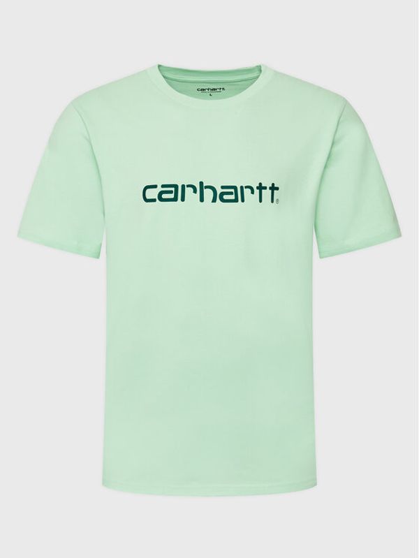 Carhartt WIP Carhartt WIP Majica Script I031047 Zelena Regular Fit