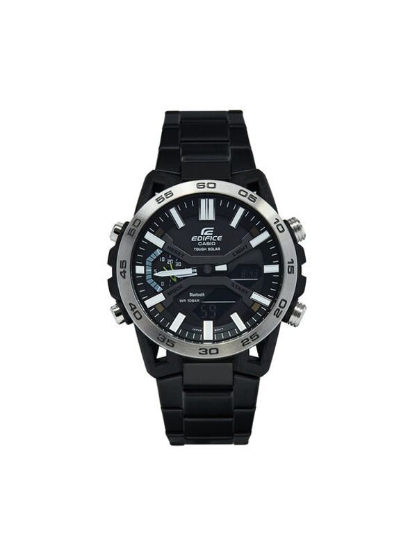 Casio Casio Ročna ura Ediffice Bluetooth Sospensione Solar ECB-2000DD-1AEF Črna
