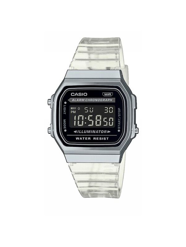 Casio Casio Ročna ura Vintage Digital A168XES-1BEF Bela