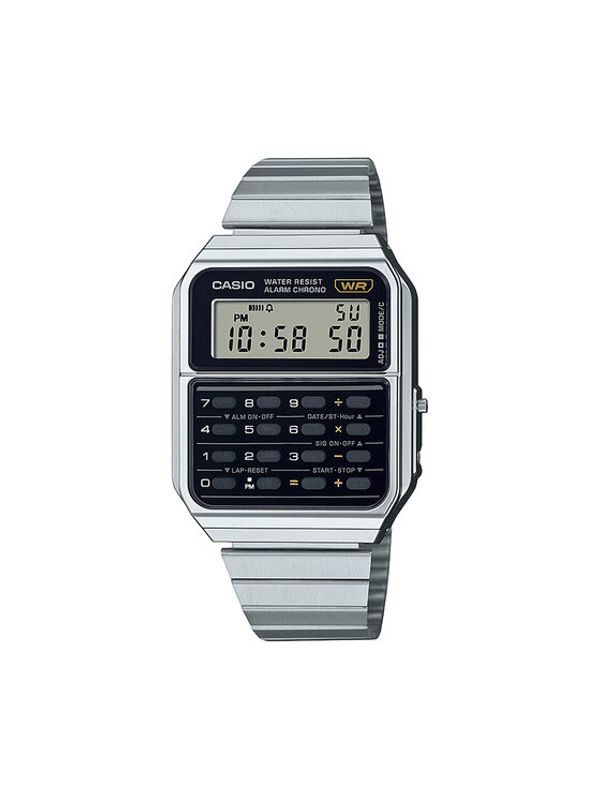 Casio Casio Ročna ura Vintage Edgy CA-500WE-1AEF Srebrna