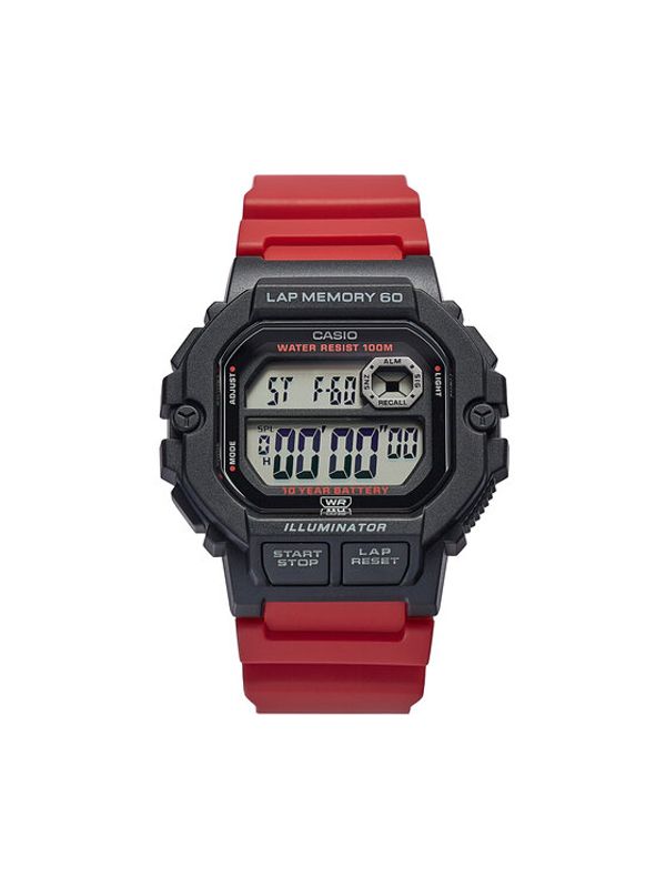 Casio Casio Ročna ura WS-1400H-4AVEF Rdeča