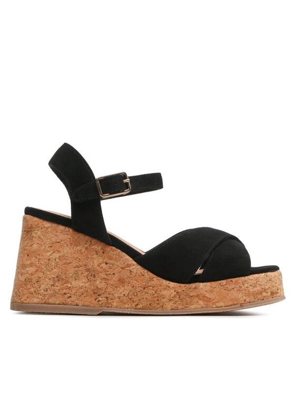 Castañer Castañer Espadrile Thea Cork/007 023073-100 Črna