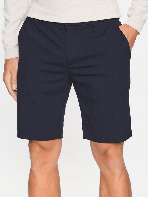 Casual Friday Casual Friday Kratke hlače iz tkanine 20504285 Mornarsko modra Slim Fit
