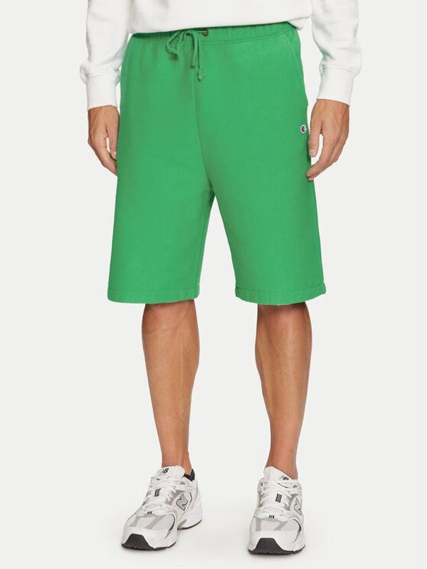 Champion Champion Športne kratke hlače 218650 Zelena Regular Fit