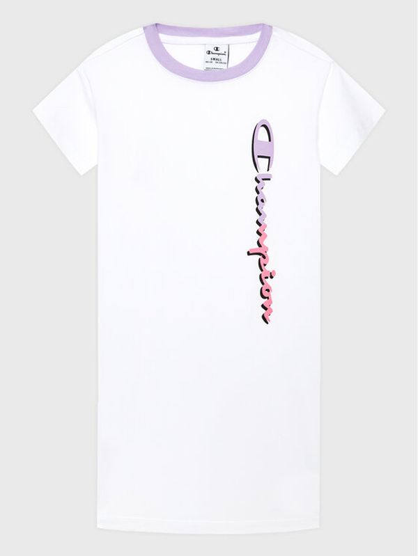 Champion Champion Vsakodnevna obleka 404672 Bela Regular Fit