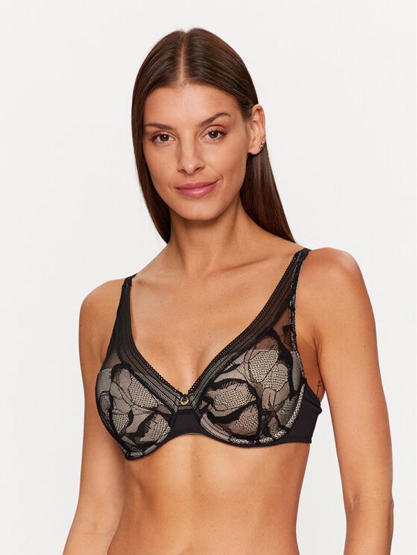 Chantelle Chantelle Nedrček s kostjo True Lace C11M20 Črna