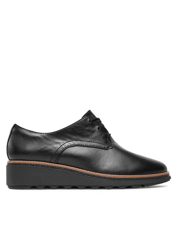 Clarks Clarks Oxford čevlji Sharon Rae 261754164 Črna