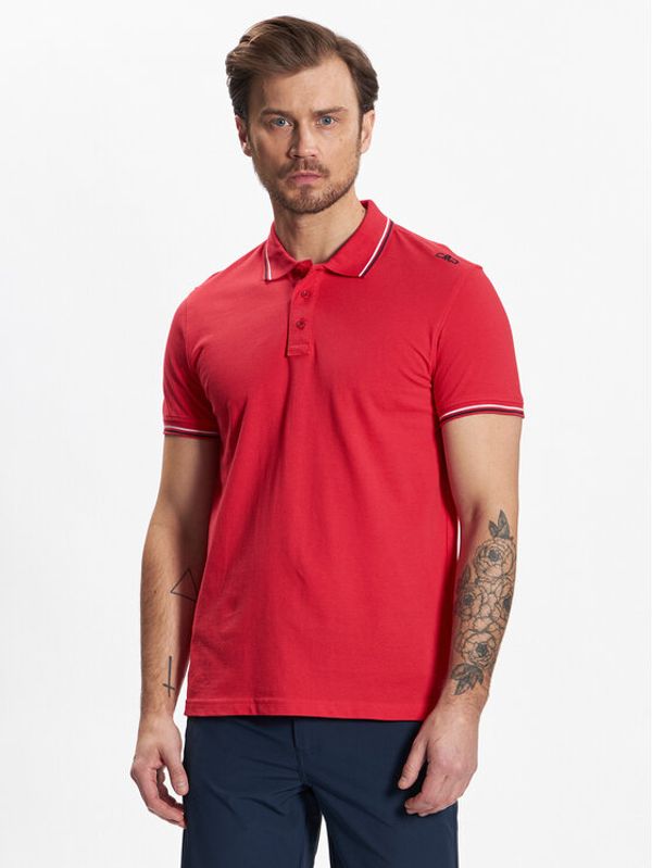 CMP CMP Polo majica 39D8367 Rdeča Regular Fit