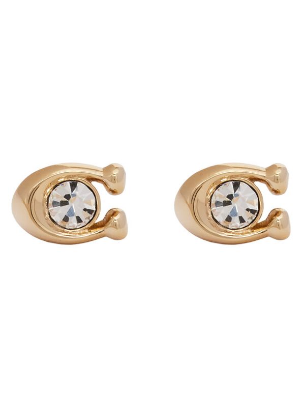 Coach Coach Uhani Signature Stone Stud Earrings 37440614GLD110 Zlata