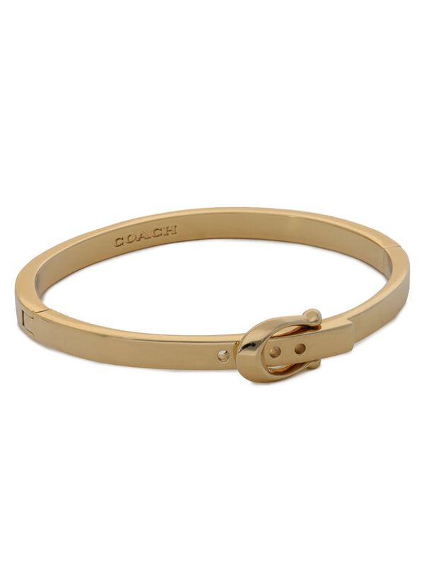 Coach Coach Zapestnica C Buckle Hinged Bangle Bracelet 37341898GLD710 Zlata