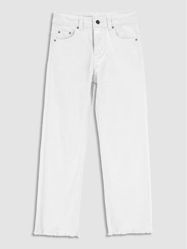 Coccodrillo Coccodrillo Jeans hlače WC3123107JCG Bela Regular Fit