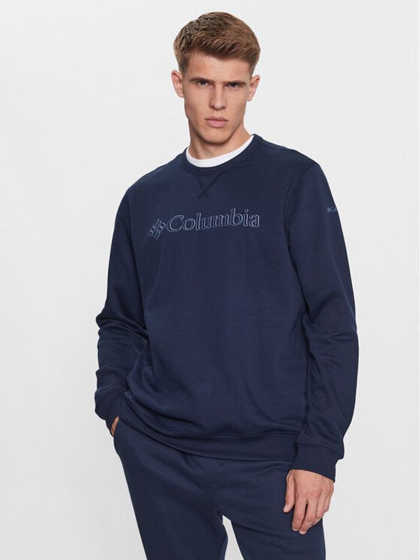 Columbia Columbia Jopa M Logo Fleece Crew Modra Regular Fit