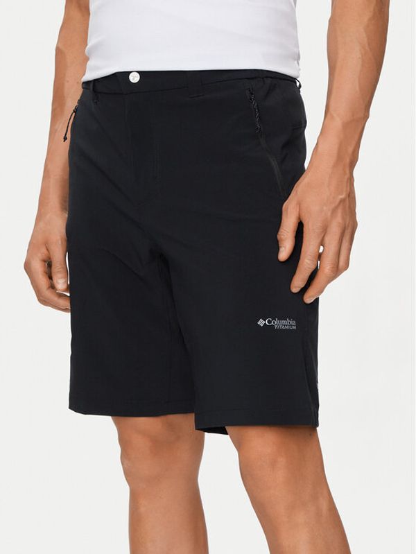 Columbia Columbia Kratke hlače iz tkanine Triple Canyon™ Short II 2071973 Črna Active Fit
