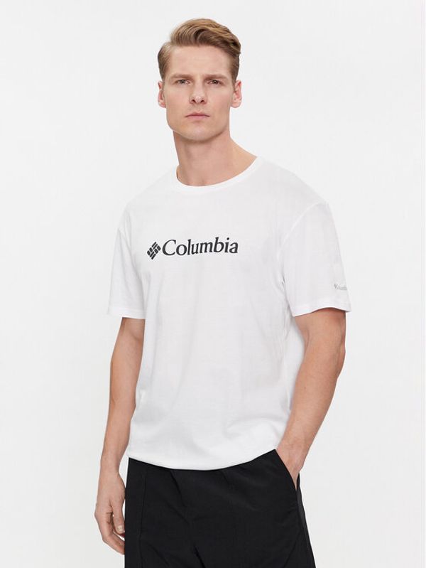 Columbia Columbia Majica Csc Basic Logo 1680053 Bela Regular Fit