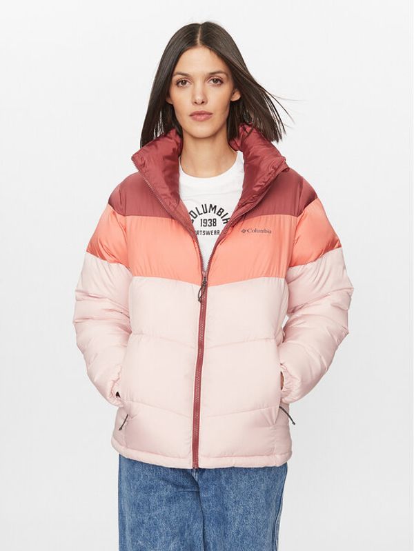 Columbia Columbia Puhovka Puffect™ Color Blocked Jacket Rdeča Regular Fit