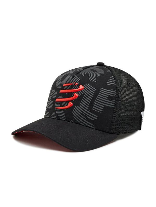 Compressport Compressport Kapa s šiltom Trucker Cap CU00008B_990 Črna