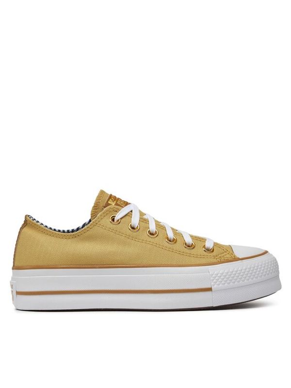 Converse Converse Modne superge Chuck Taylor All Star Lift Platform Herringbone Stripe A08109C Rumena