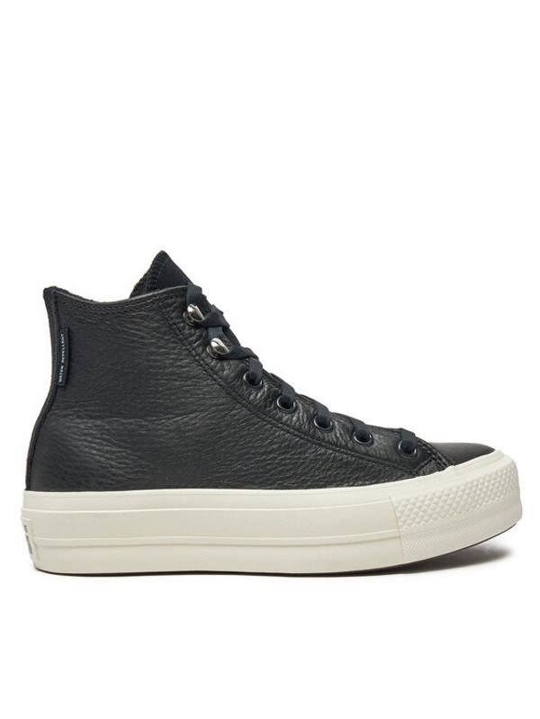 Converse Converse Modne superge Chuck Taylor All Star Lift Platform Water Repellent Leather A08312C Črna