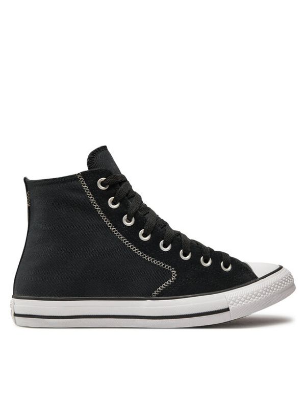 Converse Converse Modne superge Chuck Taylor All Star Mixed Materials A08186C Črna