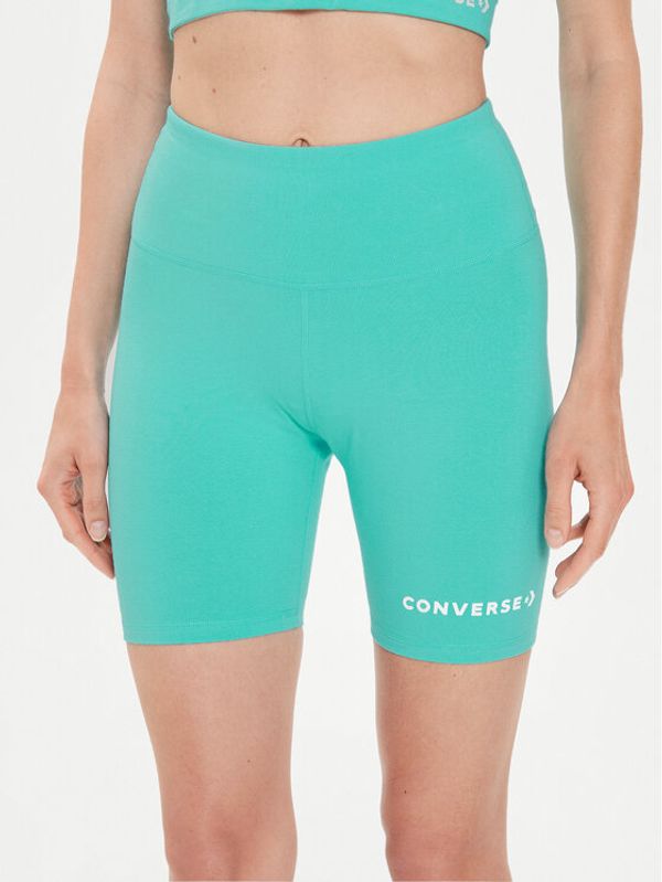 Converse Converse Športne kratke hlače W Wordmark Bike Short 10024539-A12 Modra Skinny Fit