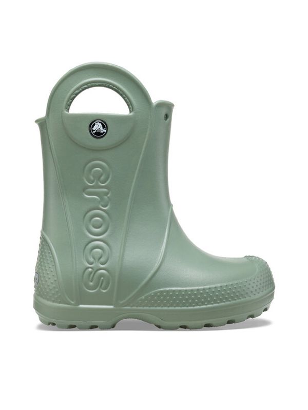 Crocs Crocs Gumijasti škornji Handle Rain Boot Kids 12803 Zelena