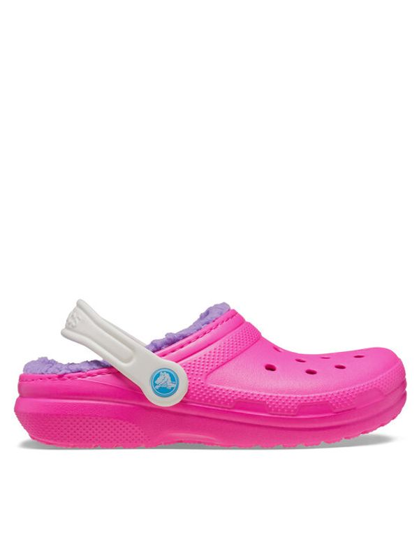 Crocs Crocs Natikači Classic Lined Clog Kids 207010 Roza