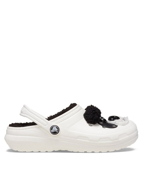 Crocs Crocs Natikači Classic Lined Iam Panda Bear Clog T 210395 Bela