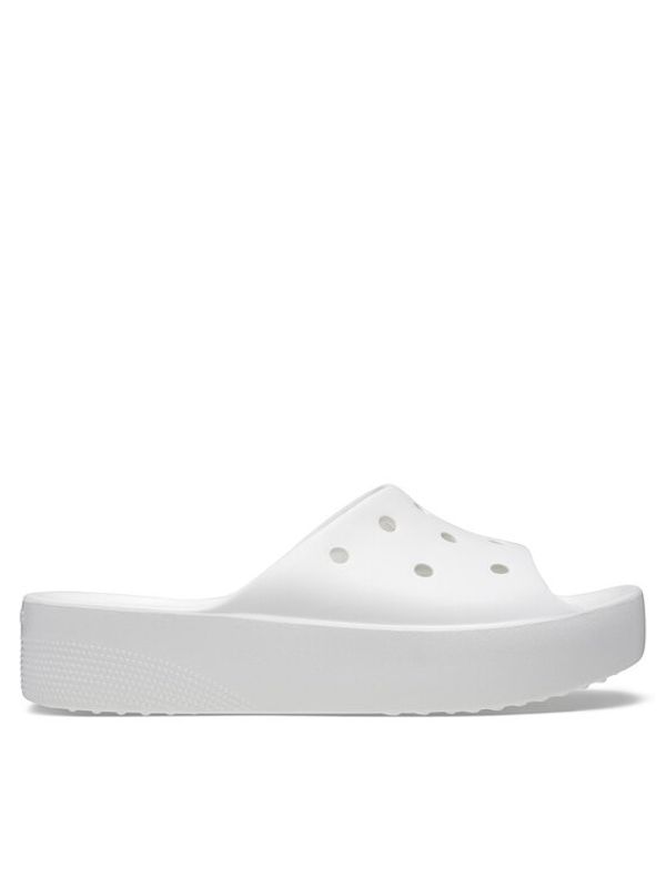 Crocs Crocs Natikači Classic Platform Slide 208180 Bela