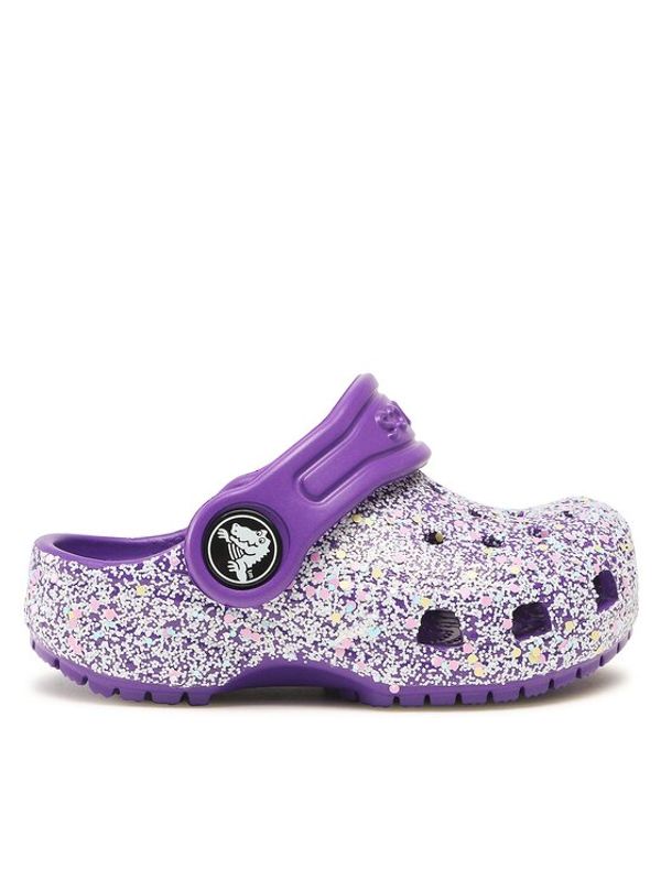 Crocs Crocs Natikači Crocs Classic Glitter Kids Clog T 206992 Vijolična