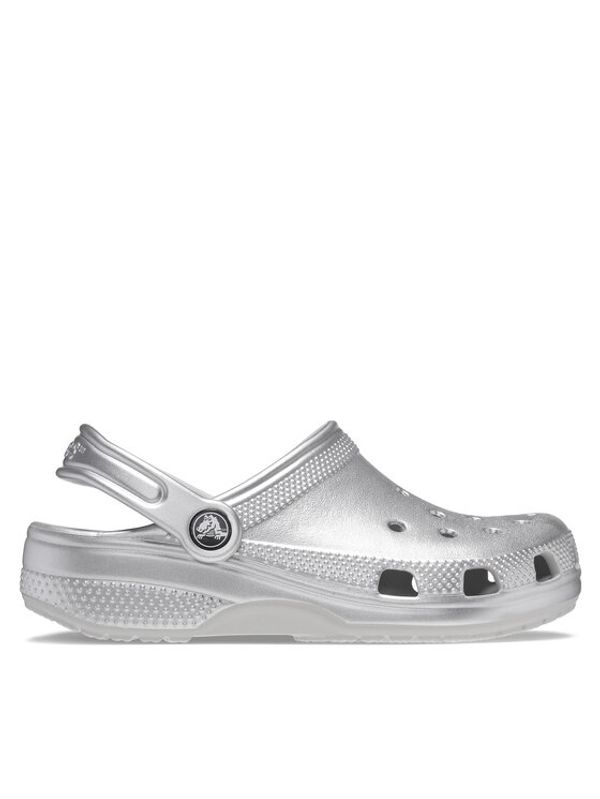 Crocs Crocs Natikači Crocs Classic Metallic Clog T 209198 Srebrna