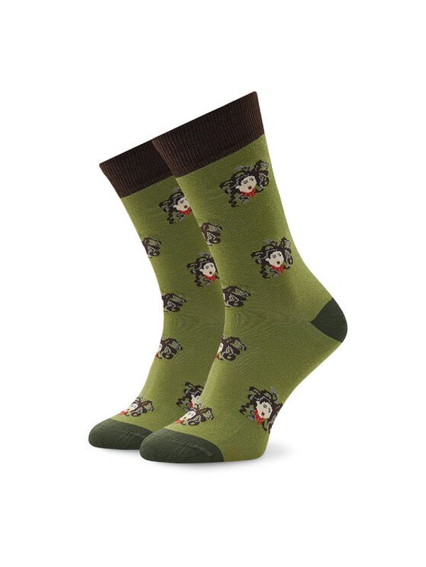 Curator Socks Curator Socks Visoke nogavice Unisex Medusa Zelena